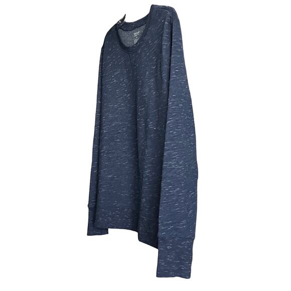 TEK GEAR ULTRASOFT FLEECE LONG SLEEVE PULL-OVER SWEATSHIRT, WOMENS, XL, BLUE - Picture 3 of 11